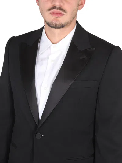 Alexander Mcqueen Single-breasted Wool Blazer In Black