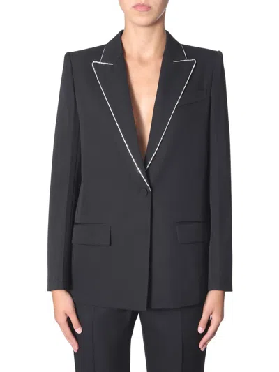 Givenchy Wool With Strass Detailing Blazer In Black