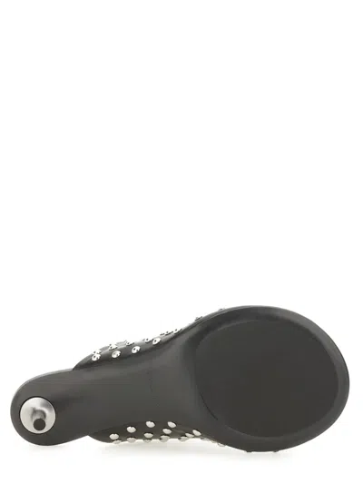 Jil Sander Stud-embellished Nappa Leather Mules In Black
