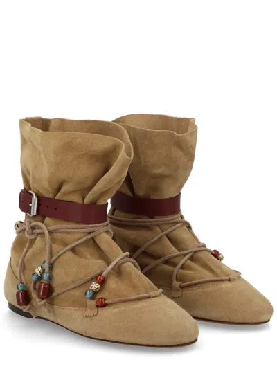 Isabel Marant Letiz Boot In Beige