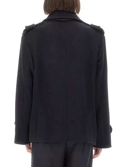 Max Mara Laveno Coat In Blue