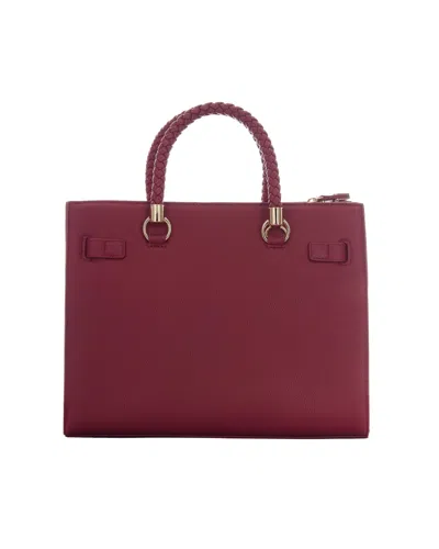 Liu •jo Liu Jo Pebbled Polyurethane Satchel In Red
