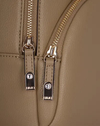 Liu •jo Liu Jo Eco-leather Backpack In Beige