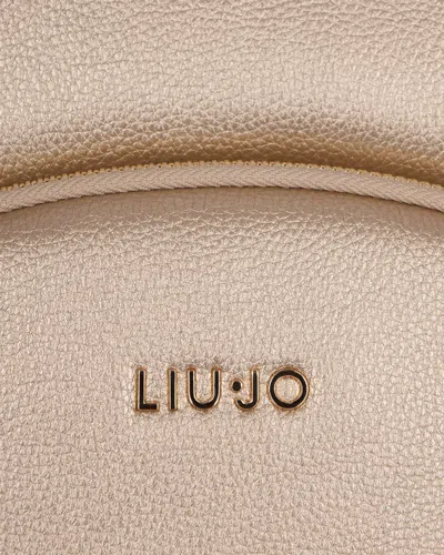 Liu •jo Liu Jo Eco-leather Backpack In Gold