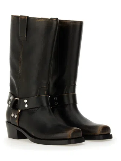 Paris Texas Roxy 45 Mid-calf Leather Boots In Transparent