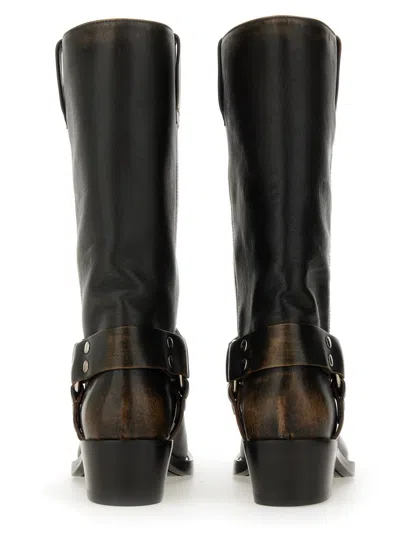 Paris Texas Roxy 45 Mid-calf Leather Boots In Transparent