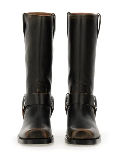 Paris Texas Roxy 45 Mid-calf Leather Boots In Transparent