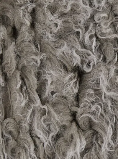 P.a.r.o.s.h . Textured Wool Bomber Jacket In Beige