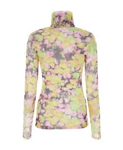 Dries Van Noten Logo Long-sleeved T-shirt In Multi