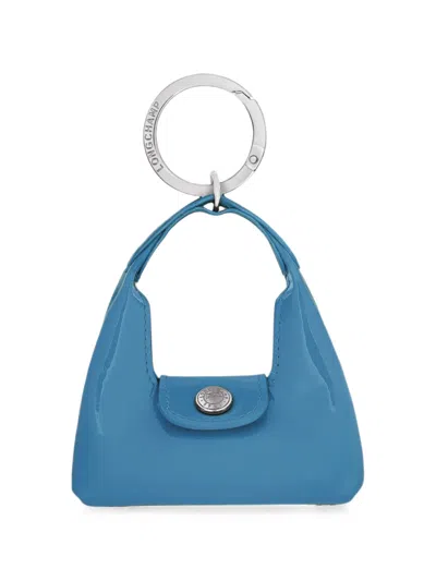 Longchamp Le Pliage Xtra Key Ring In White