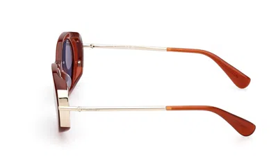 Max Mara Oval-frame Sunglasses In Blue