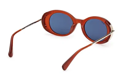 Max Mara Oval-frame Sunglasses In Blue
