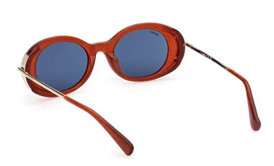Max Mara Oval-frame Sunglasses In Blue