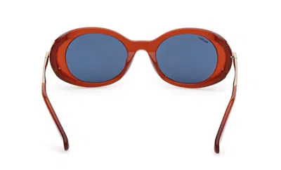 Max Mara Oval-frame Sunglasses In Blue