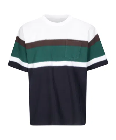 Sacai Chusen-dyed Cotton-jersey T-shirt In Multi