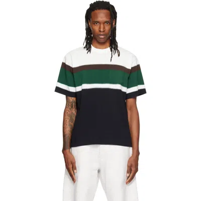 Sacai Chusen-dyed Cotton-jersey T-shirt In Multi