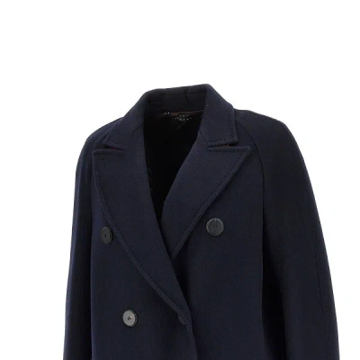 Max Mara Long-sleeved Coat In Black