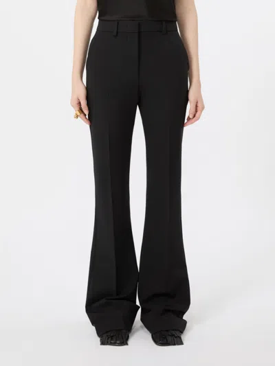 Sportmax Plain Colour Casual Trousers In Black