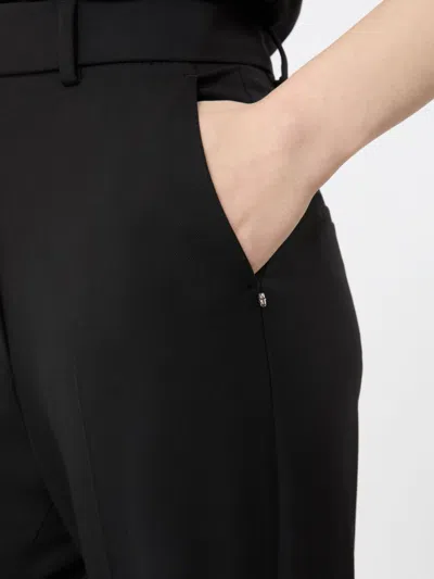 Sportmax Plain Colour Casual Trousers In Black