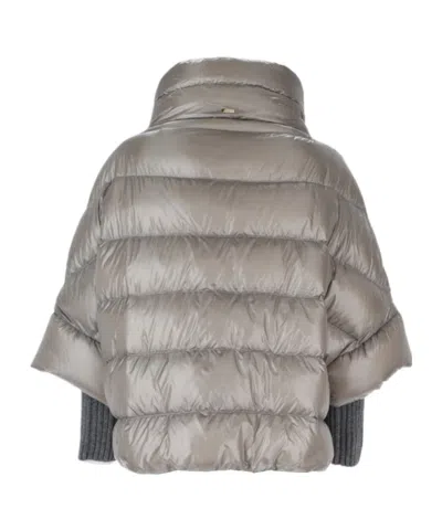 Herno Quilted Down Jacket In Gray