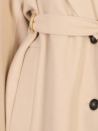 Sportmax Oversized Pure Wool Coat In Neutral