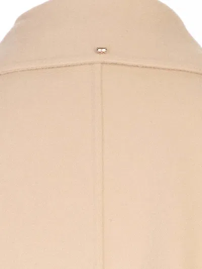 Sportmax Oversized Pure Wool Coat In Neutral