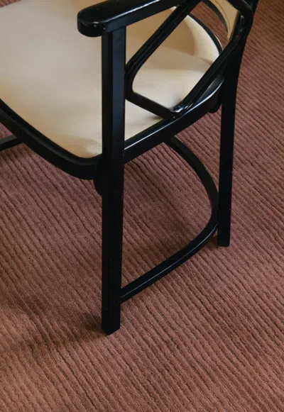 Layered Drift Wool Rust Rug 180 X 270 Cm In Röd