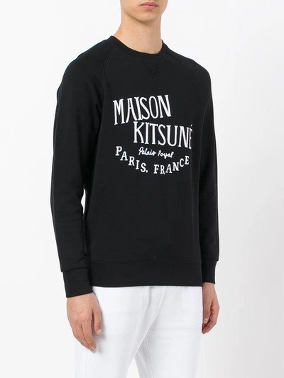 Shop Maison Kitsuné - Logo Print Sweatshirt