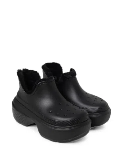 Crocs Stomp Shorty Ankle Boots In Black