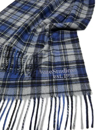 Acne Studios Cashmere Scarf In Blue