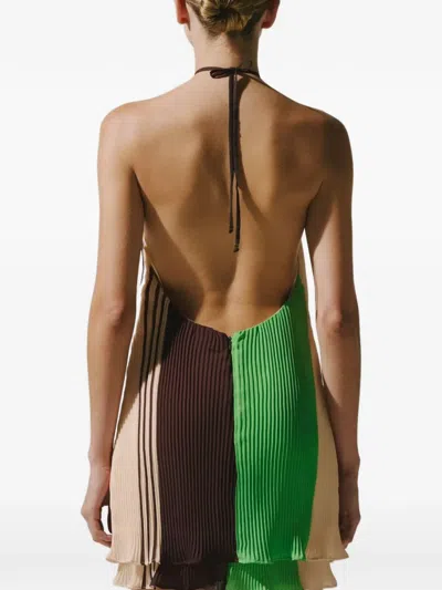 Baobab Coco Pleated Mini Dress In Multi