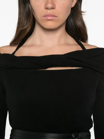 Simkhai Cambria Off-shoulder Sweater In Black