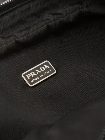 Pre-owned Prada 2000s Wool Clutch Bag In Grey