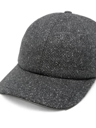 Eleventy Flecked Cap In Gray