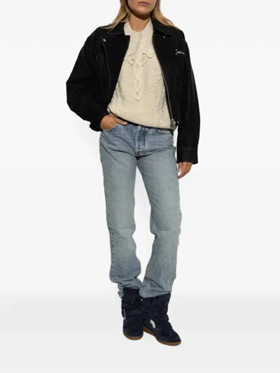 Isabel Marant Dayali Star-stud Jeans In Blue
