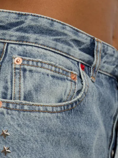 Isabel Marant Dayali Star-stud Jeans In Blue