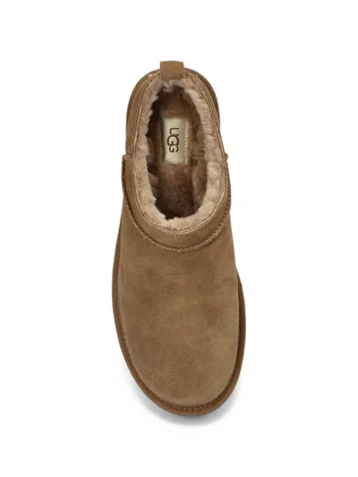 Ugg Suede Classic Micro Boots In Red