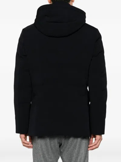 Montecore Hooded Button-up Jacket In Black