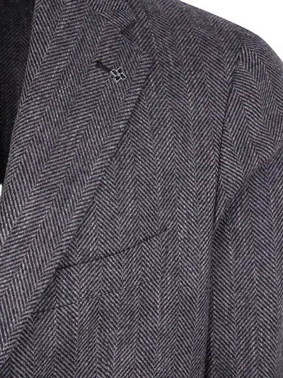 Tagliatore Wool Single-breasted Suit Jacket In Multi
