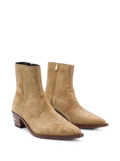 Amiri Suede Ryder Boots In Multi