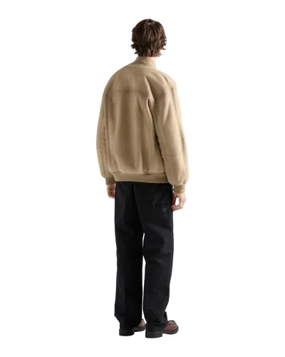 Prada Bomberjacke Aus Lammfell In Neutral