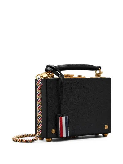 Thom Browne Pebble-grain Hector Micro Attache Case In White