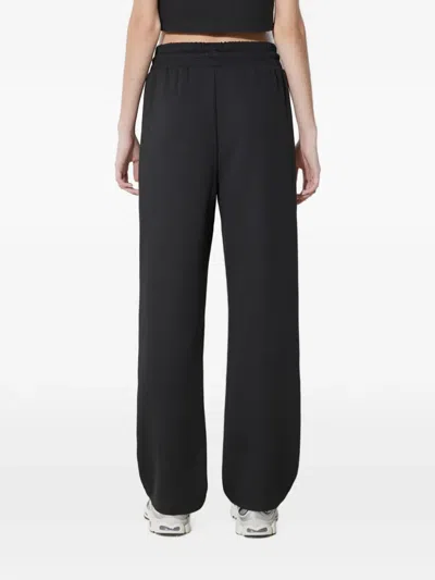 Puma Logo-embroidered Drawstring Track Pants In Black