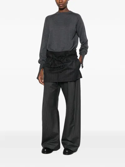 Litkovska Raglan-sleeve Sweater In Grau