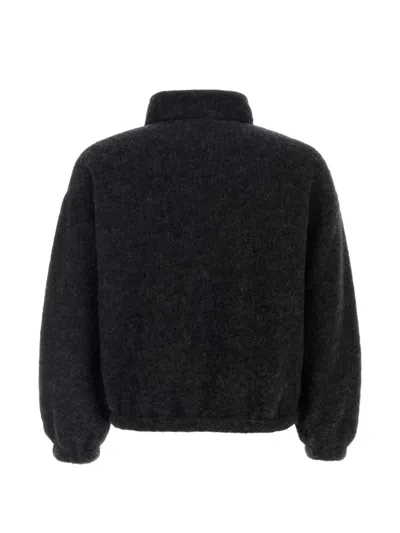 Jil Sander Slate Wool-blend Sweatshirt For Men In Grau