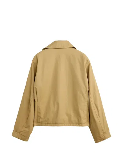 BUTTON-FASTENING PILOT BOMBER JACKET