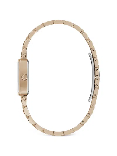 Guess Usa Gc Rectangular-case 21mm Watch In Gold