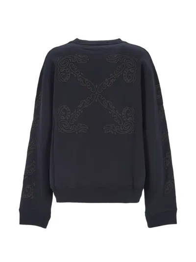 Off-white Arrows-embroidered Sweatshirt In Grau