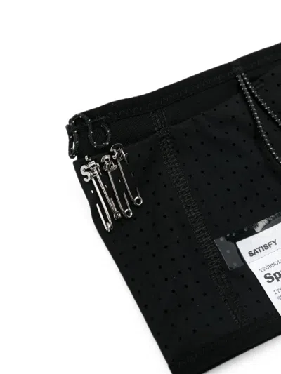 Satisfy Space-o Perforated Hydration Belt In Black