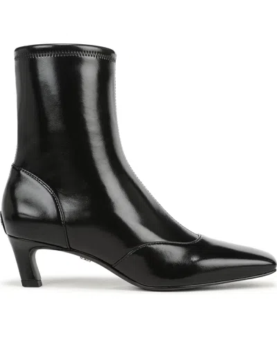 Sam Edelman Women's Pammy Pull On Short Boots In Black Leather